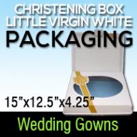 CHRISTENING BOX-LITTLE VIRGIN WHITE